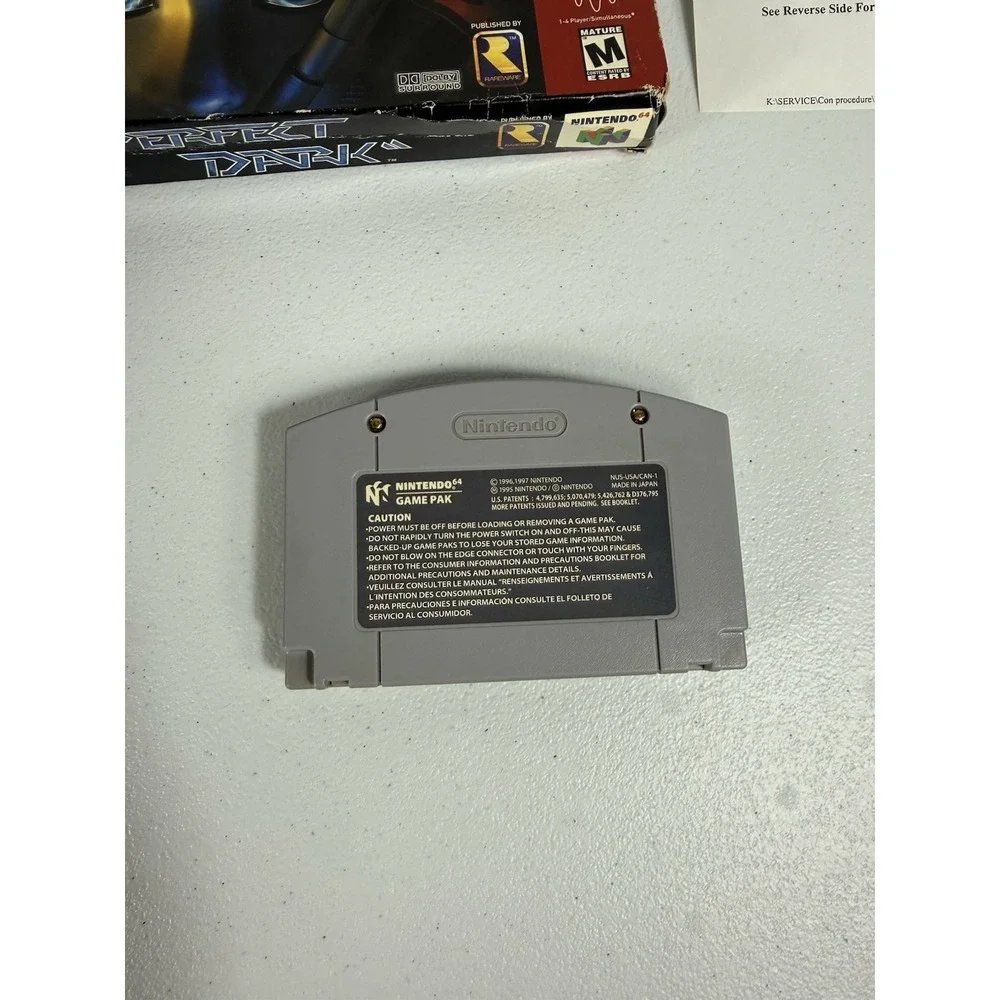 Perfect Dark - Nintendo 64 (N64) with Box, **Missing Manual** TESTED!